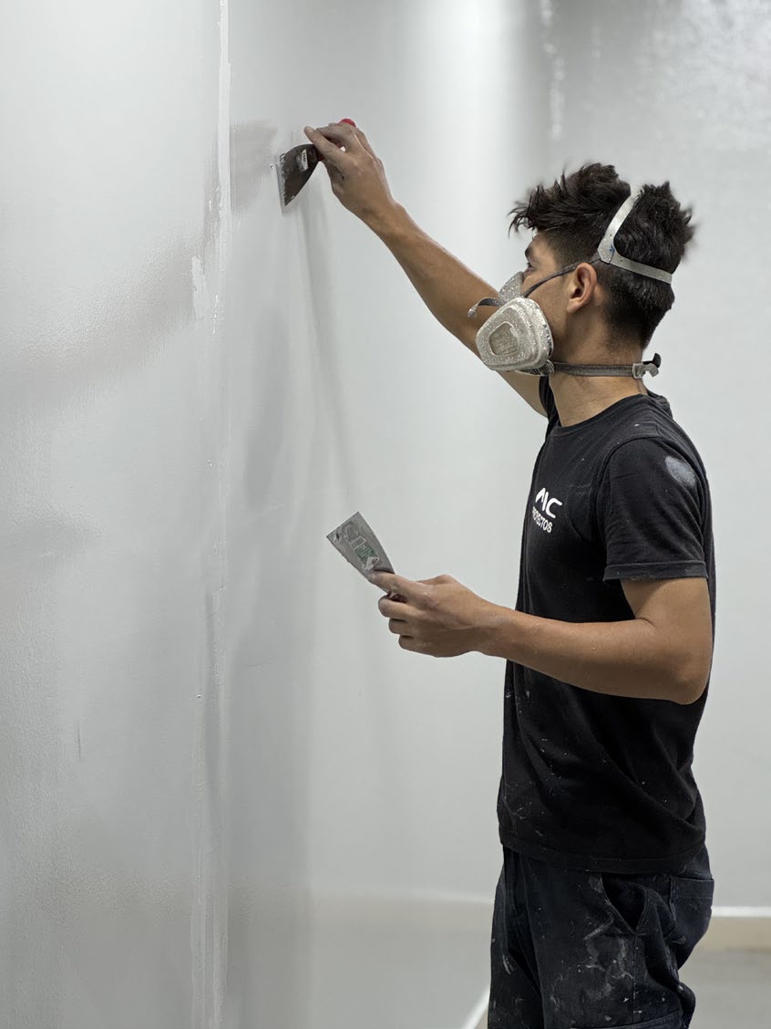 Trabajo de terminación en obra